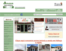 Tablet Screenshot of anunciepalhoca.com.br